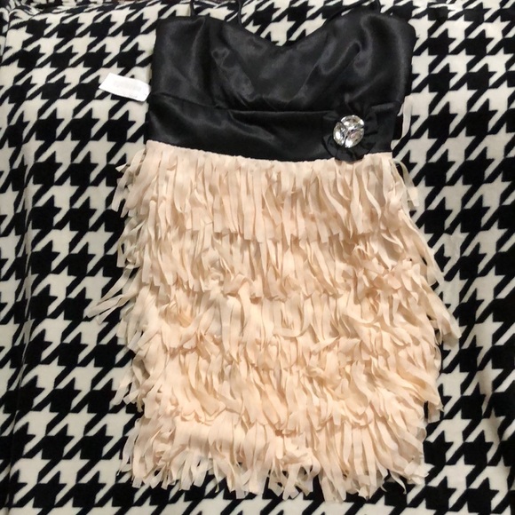 As U Wish Ladies Fringe Cocktail Dress - Picture 6 of 14